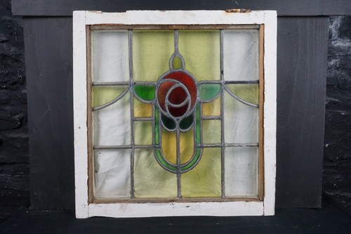 Antique stained glass window - antique,