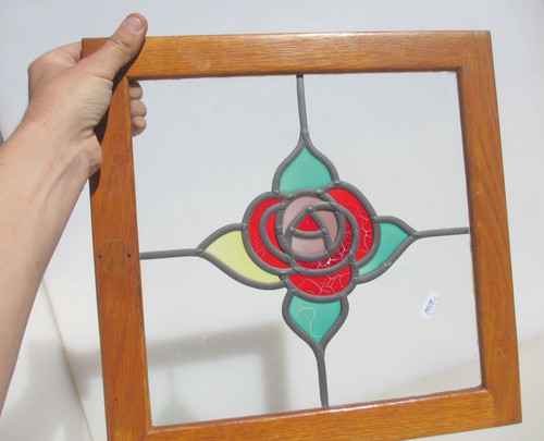 Vintage stained glass window - vintage,