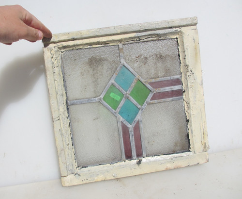 Antique stained glass window - antique,