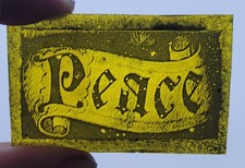 Stained Glass Peace yellow